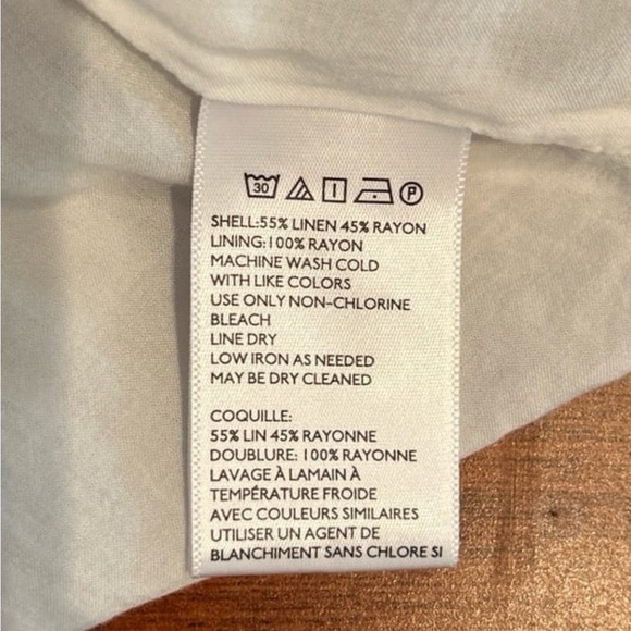 Urban Outfitters Amber Stripped Linen Blend Button Front Midi Dress - Picture 9 of 9